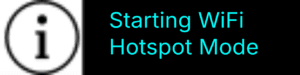 Hotspot startup display